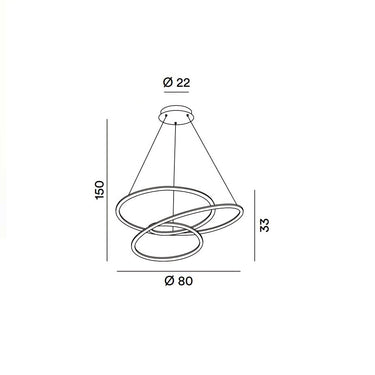 Sospensione in alluminio Perenz Lampade a sospensione